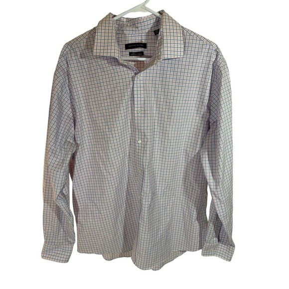 Tommy Hilfiger Shirt Mens XXL Pink Blue Striped Cotton Long Sleeve Button Up - Picture 8 of 15